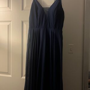 Elegant Navy Blue Women's Dress